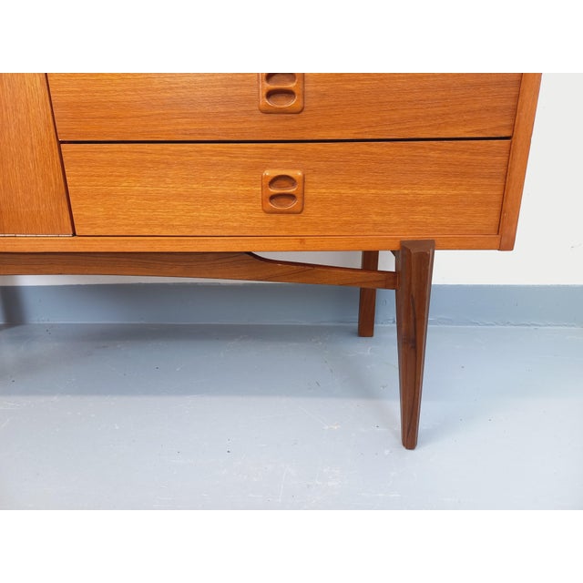 Small Vintage Scandinavian Teak Sideboard, 1960s For Sale - Image 10 of 15