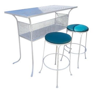 1970s Mid Century Patio Bar Set For Sale
