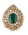 Emerald 7.47 Natural Zambian Emerald & 5.64 Cts Diamond 18 Karat Yellow Gold Ring Size 6 For Sale - Image 8 of 18