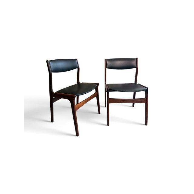 Danish Dining Chairs from Erik Buch, 1960s, Set of 2 For Sale - Image 6 of 6