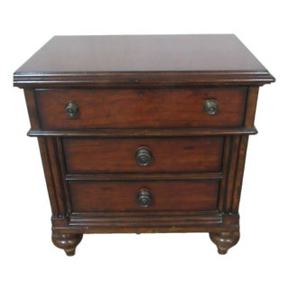 1980s Stanley Furniture Designer Nightstand Table For Sale