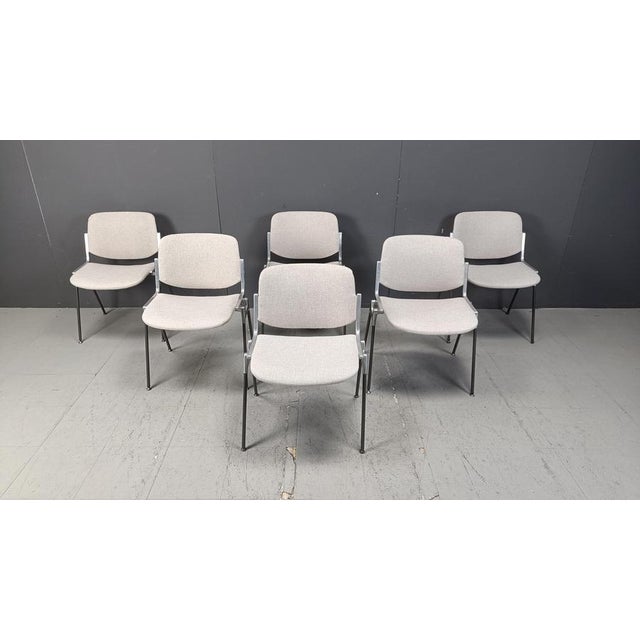 Vintage DSC 106 Side Chairs by Giancarlo Piretti for Castelli, 1970s, Set of 6 For Sale - Image 16 of 18