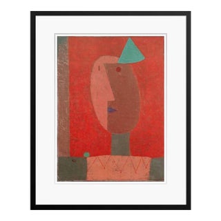 Paul Klee 'Clown' Archival Pigment Print Framed in Black Reproduction For Sale