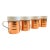 Vintage Copper and Ceramic Mugs - Set of 4 - Made in Korea For Sale