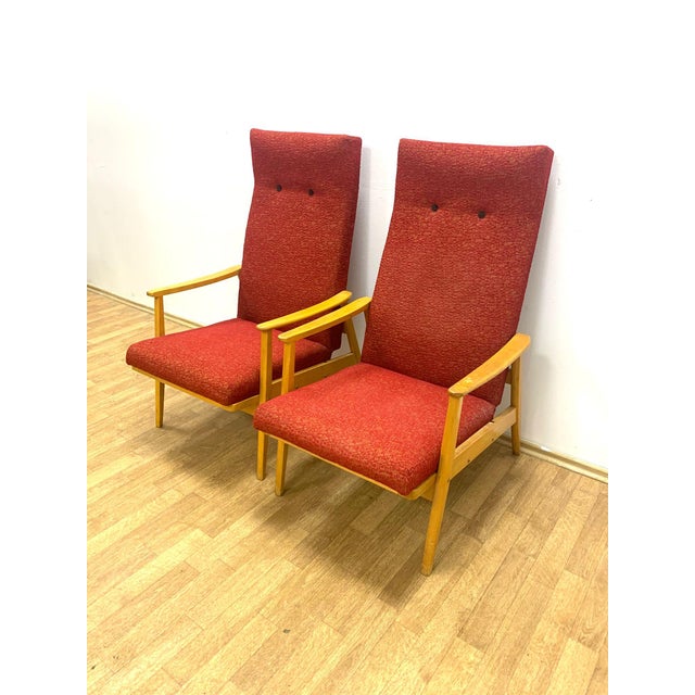 Armchairs from TON, Czechoslovakia, 1960s, Set of 2 For Sale - Image 10 of 11