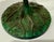 Art Nouveau Brass Candle Holder W/ Green Patina Pillar & Spike Nature Design For Sale - Image 4 of 7