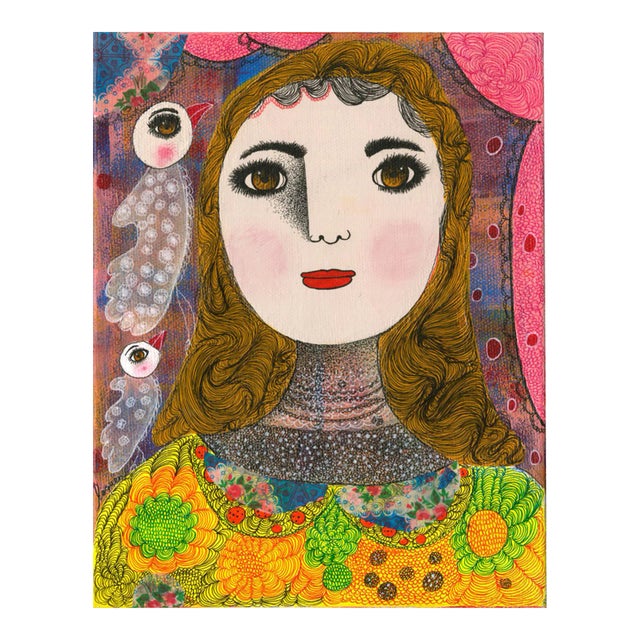 Claudine Loquen, Cendrillon, 2020, Mixed Media on Canvas For Sale