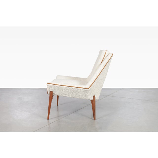 Mid-Century Modern Sculptural Walnut Lounge Chair, 1950s For Sale - Image 4 of 8