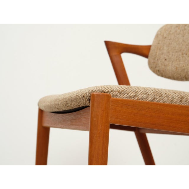 Teak Chair Model 42 by Kai Kristiansen for Schou Andersen, 1960s For Sale - Image 17 of 18