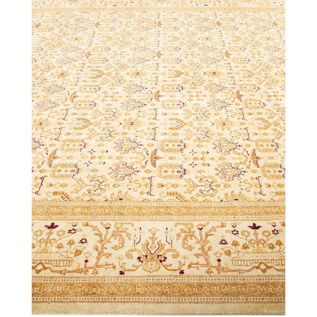 Solo Rugs Mogul, One-of-a-Kind Hand-Knotted Area Rug in Ivory, 7' 10" x 10' 1" For Sale - Image 4 of 8