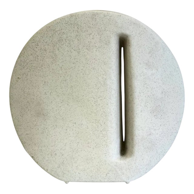 Off White Ceramic Vase from Nereo Boaretto, 1972 For Sale