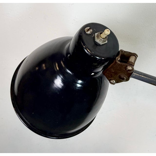 Black Vintage Industrial Soviet Scissor Wall Lamp in Black, 1960s For Sale - Image 8 of 18