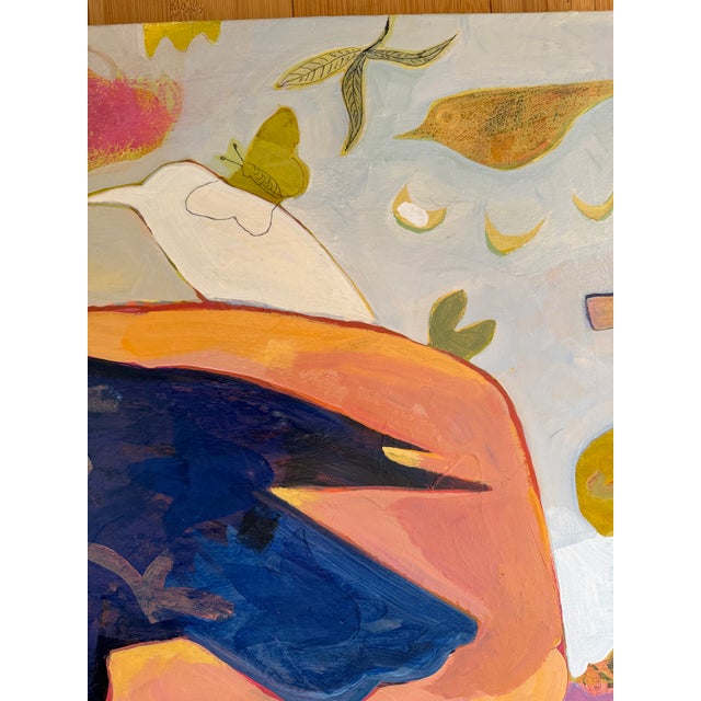 2020s “Crow Rules” a Fun Bird Painting by LWren Walraven For Sale - Image 5 of 14