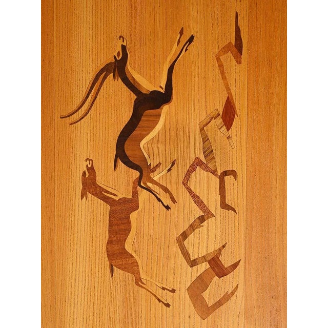 Wood Vintage Scandinavian Birch Coffee Table with Inlay, 1940s For Sale - Image 7 of 10