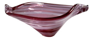 Italian Handmade Alexandrite Bowl with Stripes, 1970s