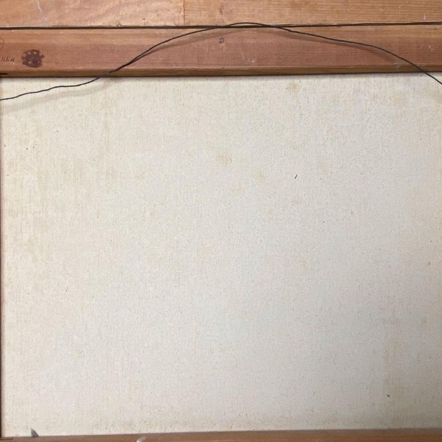 Vintage B. Evans Impressionist Style Oil on Canvas Painting, European House For Sale - Image 9 of 12