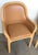 Pair of Karl Rausch for Baker "Linea Cara" Split-Reed Rattan & Leather Armchairs For Sale - Image 11 of 17