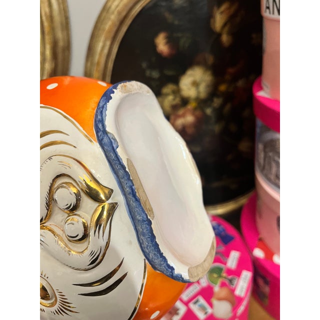 Fish-Shaped Ceramic Vase, 1950s For Sale - Image 3 of 10