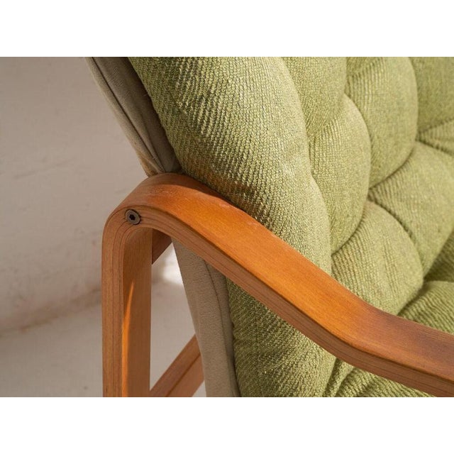 Vintage Lounge Chair in Green For Sale - Image 4 of 8