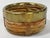 Vintage Gabriella Crespi style split rattan wine coaster with thick brass rim. Alternative use as a chic trinket dish or...