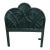 One Vintage Bamboo Twin Headboard New Dark Green Color For Sale