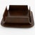 Mid-Century Leather and Crystal Ashtray Catchall Desk Tidy For Sale - Image 13 of 17