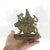 Vintage Brass Statue of Hindu Goddess Durga Riding a Lion a Symbol of Strength Protection and Motherhood Shiva For Sale - Image 9 of 9