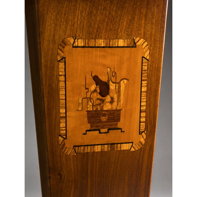 Wood Swedish Grace Mahogany and Birch Burl Marquetry Dining Table, Sweden, 1930s For Sale - Image 7 of 9