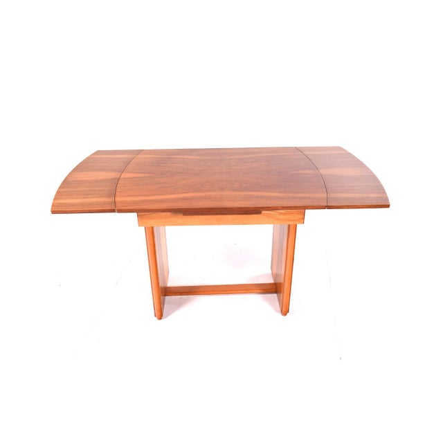 Small Art Deco Walnut Dining Table, 1920s For Sale - Image 6 of 8