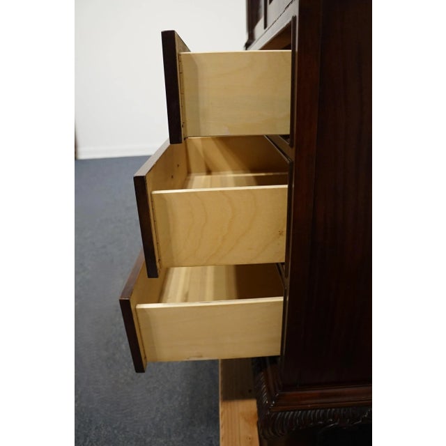 Universal Furniture Banded Mahogany Biedermeier Traditional Victorian Style 54" Tv Media Armoire 609165 For Sale - Image 9 of 13