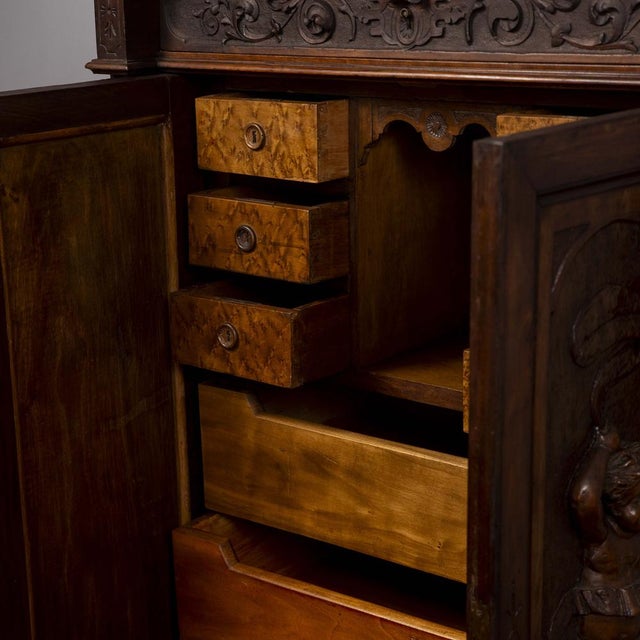 Carved Secretaire with Drawers For Sale - Image 9 of 18