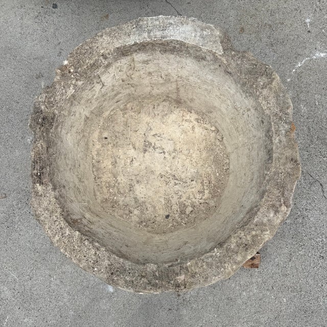 Antique Limestone Trough 51226c 29" Dia For Sale - Image 9 of 9