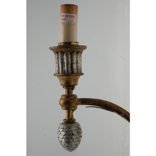 Glass Pair of Neoclassical Mirrored Electrified Wall Sconces For Sale - Image 7 of 12