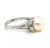 Contemporary Mikimoto Akoya Pearl Diamonds Platinum Cocktail Ring - Size 6 For Sale - Image 3 of 9