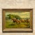 Vintage Boho Signed Equestrian Original Oil Painting on Canvas For Sale - Image 11 of 11