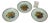 Late 19th Century 3 Plates German Bavaria, Fruit Plaque, Transfer Ware, Still Life For Sale