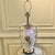 Mid 20th Century Antique Pink, White, Pastel Colored Urn Form Lamp, With Gold Highlights For Sale - Image 5 of 10