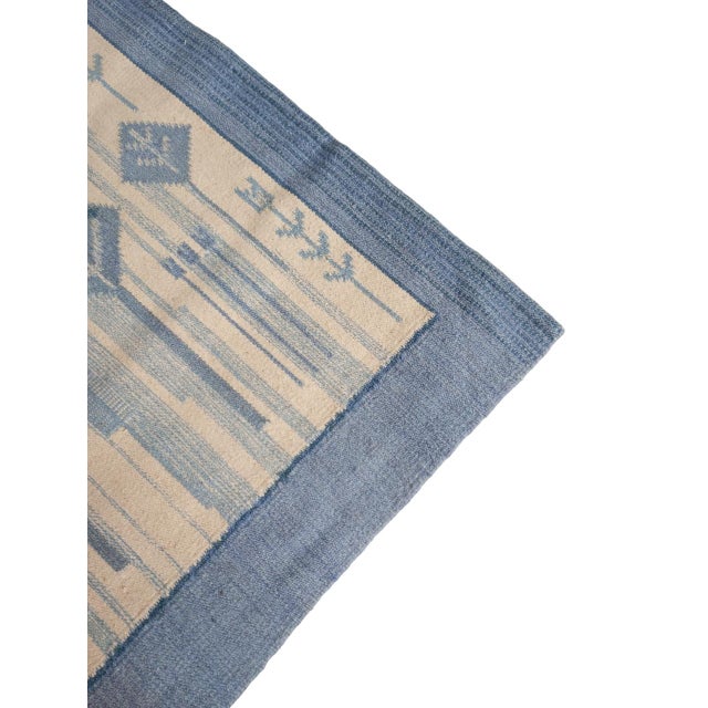 Vintage Swedish Hand-Woven Rölakan Rug, 1960s For Sale - Image 9 of 15