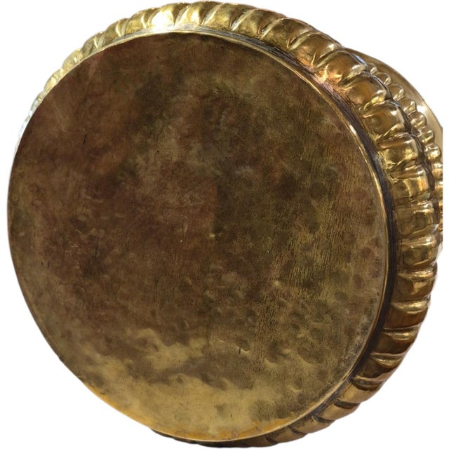 19th C French Brass Jardinere 12" For Sale - Image 4 of 5