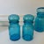 1960s Belgium Turquoise Apothecary Jar Set - Set of 3 For Sale In Greenville, SC - Image 6 of 8