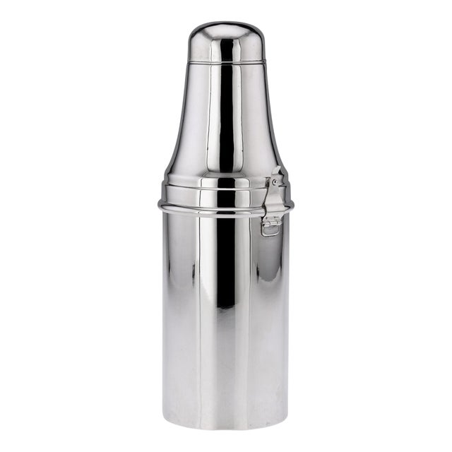 20th Century British Silver Plated Cocktail Shaker from Beefeater Gin, 1930s For Sale
