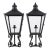 Vintage English Iron Gate Post Lanterns - a Pair For Sale