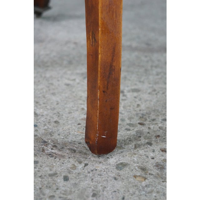 Antique 19th C. Mahogany Regency Empire Klismos Library Desk Gondola Arm Chair For Sale - Image 10 of 18