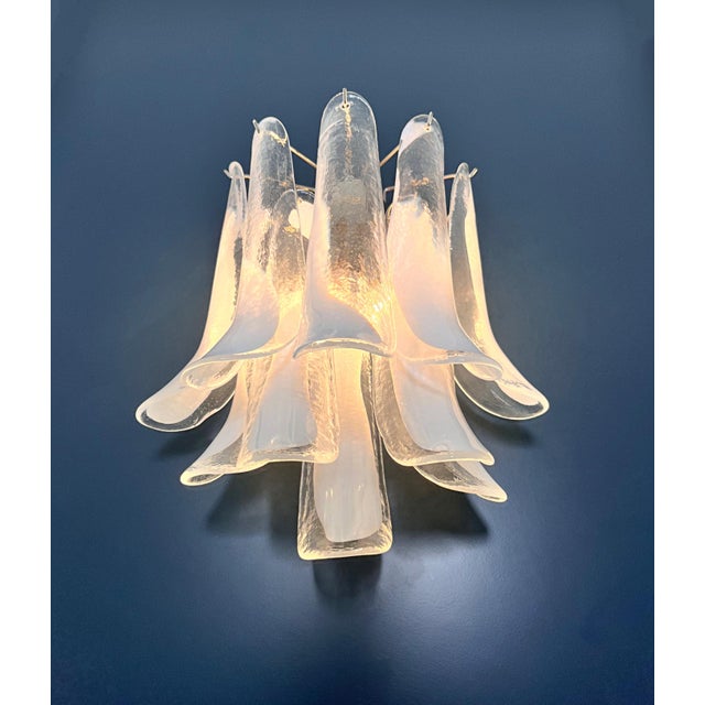 Vintage Italian Murano Wall Lights in the style of Mazzega, 1990s, Set of 2 For Sale - Image 6 of 17