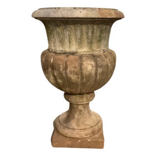 1900 Large Marble Garden Urn For Sale