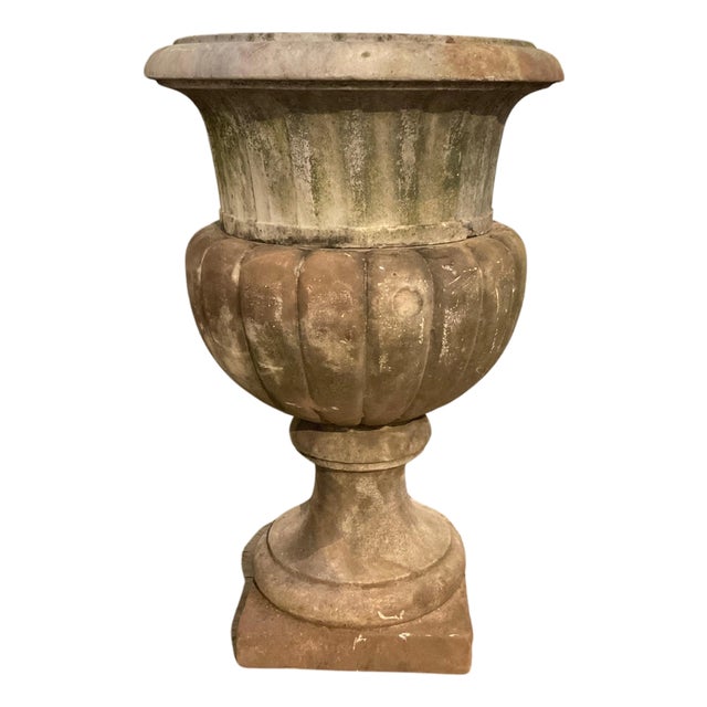 1900 Large Marble Garden Urn For Sale