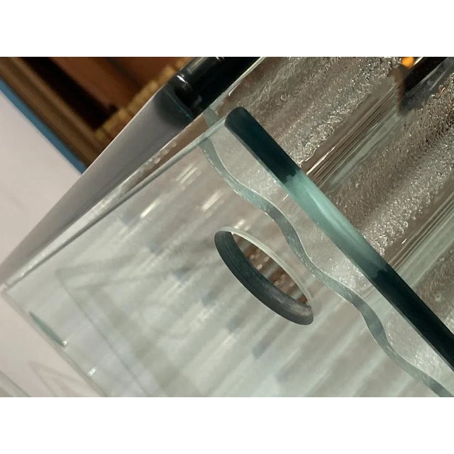 Onda Series Glass Media Cabinet by Ron Arad for Fiam, Italy, 1980s For Sale - Image 9 of 11