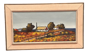 Saxhup, Landscape Motif, 1966, Oil on Canvas, Framed