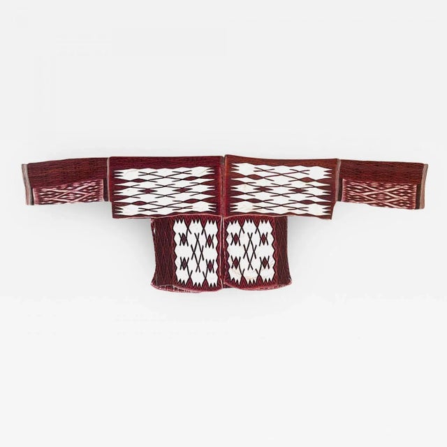 A large and impressive cape worn during ceremonial dancing by Miao people from Guizhou Province, China circa 1940s-1960s...