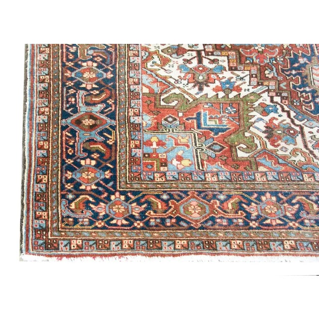 Early 20th Century Persian Heriz Rug For Sale - Image 10 of 13